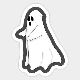 Simple Ghost for Halloween Sticker